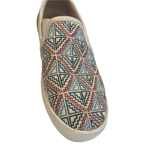 Joie Sneakers Bohemian Huxley Slip-On Woven Canvas Geometric Pattern, 6.5 - Picture 3 of 9